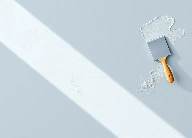 Application d'un enduit décoratif à la lisseuse sur un mur